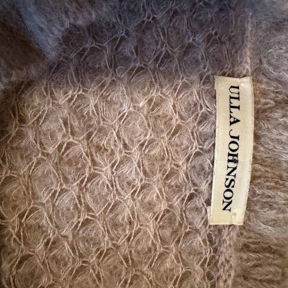 Ulla Johnson Beige Ruffled Turtleneck Sweater - Picture 6 of 7